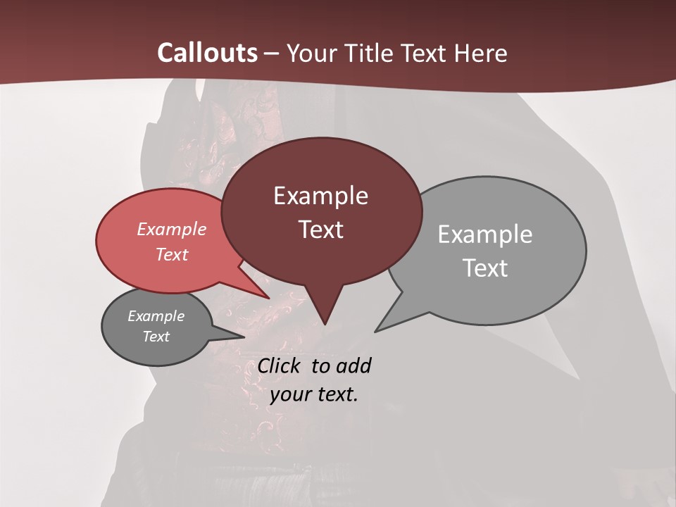 Portrait Caucasian Glamour PowerPoint Template