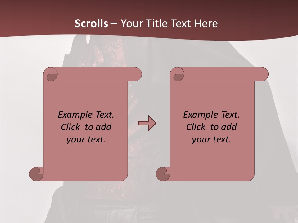 Portrait Caucasian Glamour PowerPoint Template