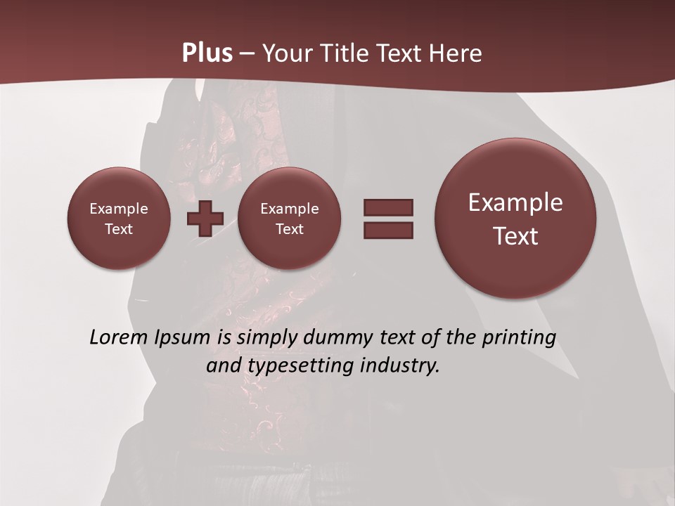 Portrait Caucasian Glamour PowerPoint Template