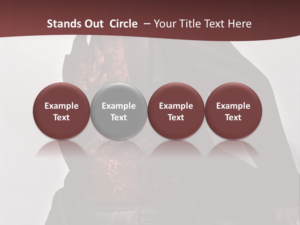 Portrait Caucasian Glamour PowerPoint Template