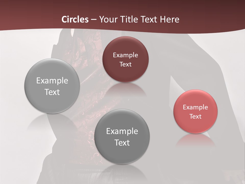 Portrait Caucasian Glamour PowerPoint Template