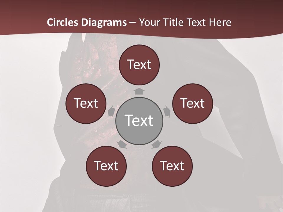 Portrait Caucasian Glamour PowerPoint Template