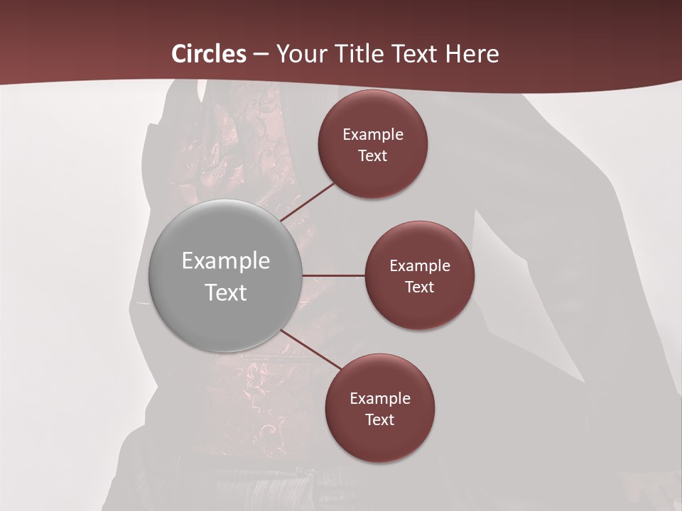 Portrait Caucasian Glamour PowerPoint Template