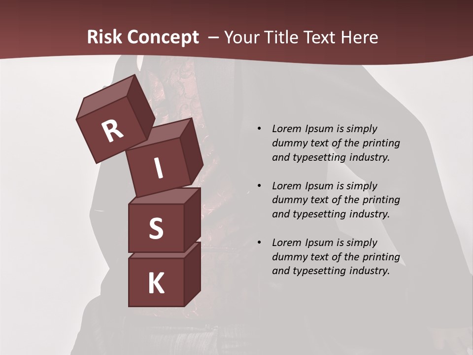 Portrait Caucasian Glamour PowerPoint Template