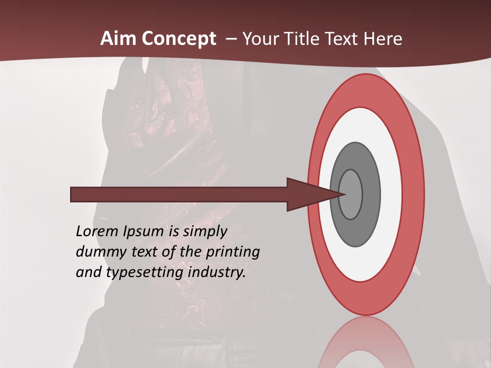 Portrait Caucasian Glamour PowerPoint Template