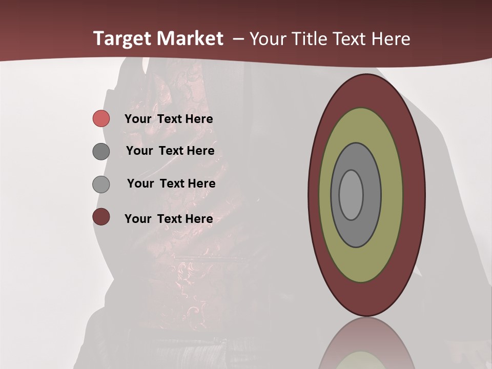 Portrait Caucasian Glamour PowerPoint Template