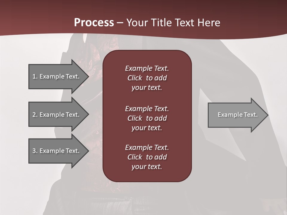 Portrait Caucasian Glamour PowerPoint Template