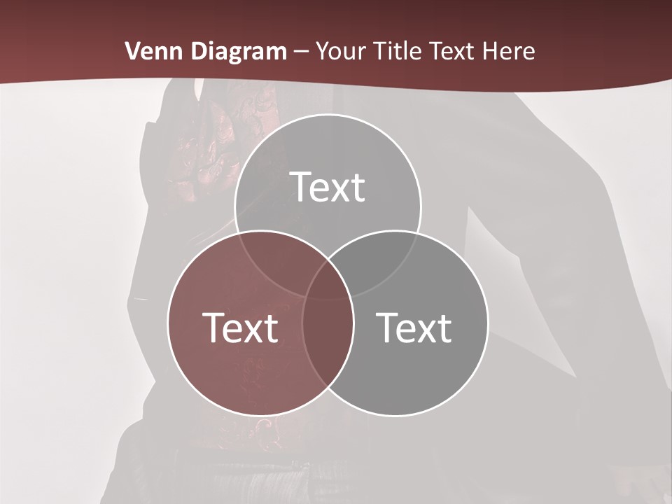 Portrait Caucasian Glamour PowerPoint Template