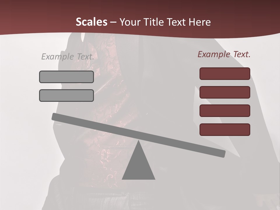 Portrait Caucasian Glamour PowerPoint Template