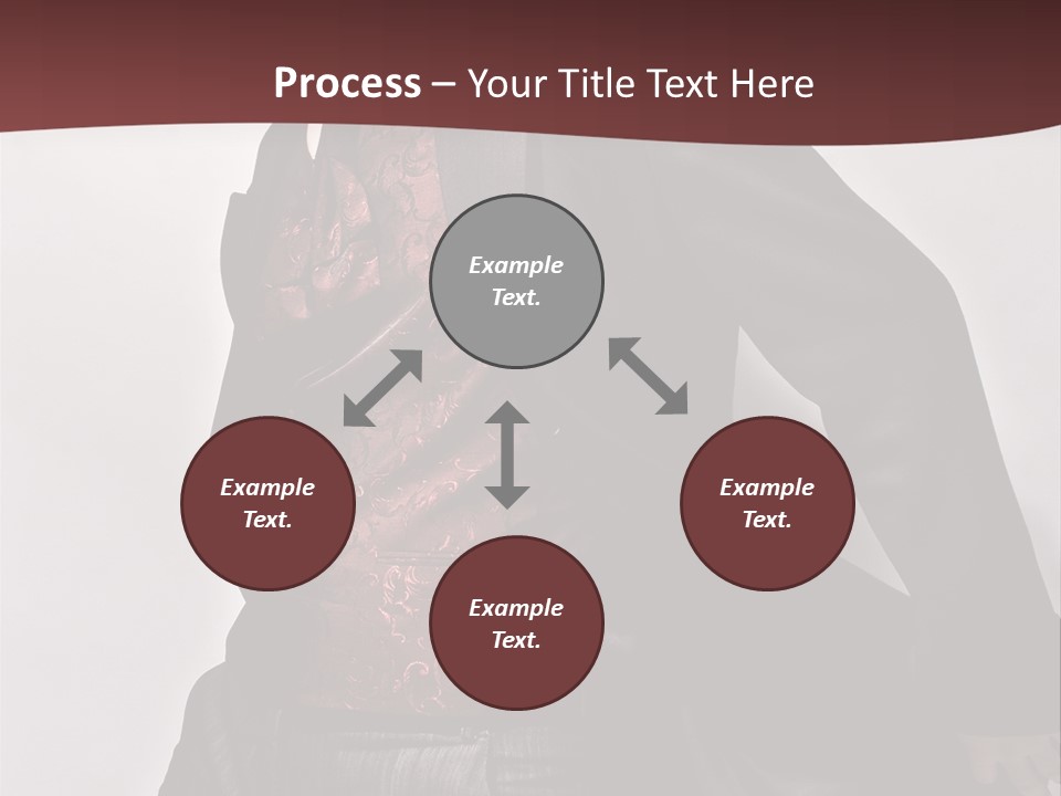 Portrait Caucasian Glamour PowerPoint Template