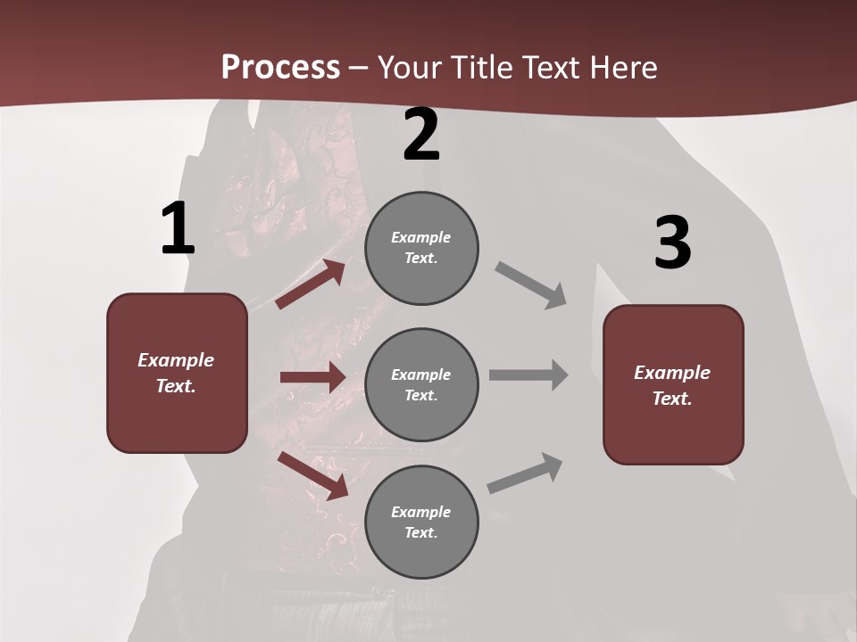 Portrait Caucasian Glamour PowerPoint Template