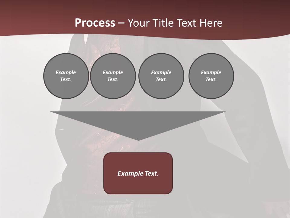 Portrait Caucasian Glamour PowerPoint Template