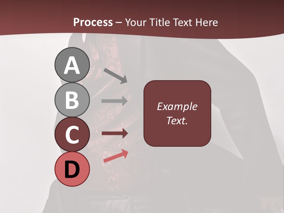 Portrait Caucasian Glamour PowerPoint Template