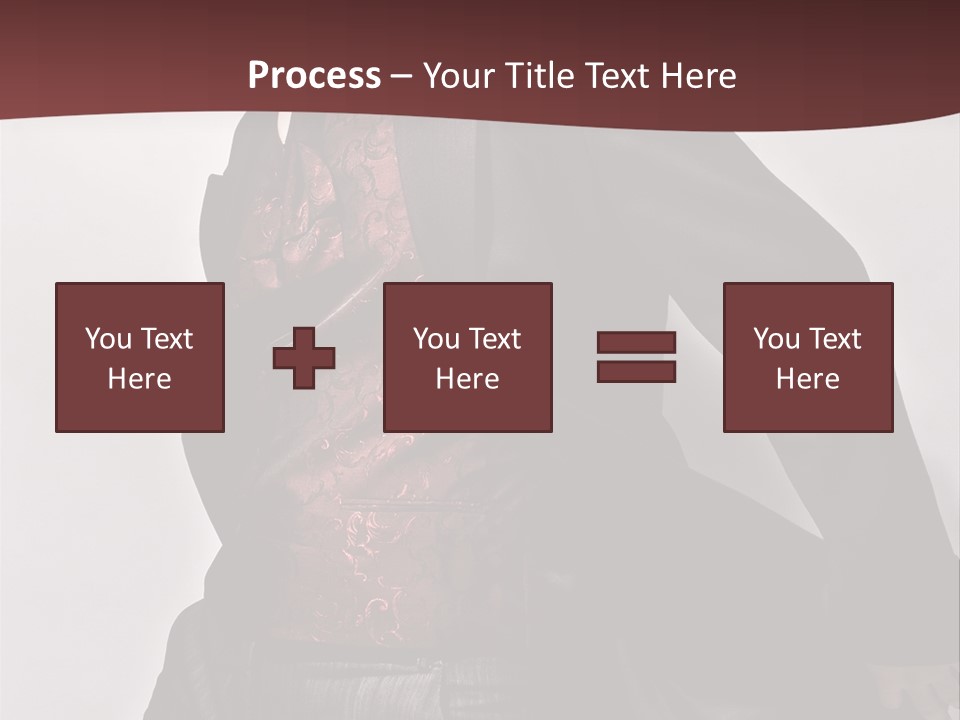 Portrait Caucasian Glamour PowerPoint Template