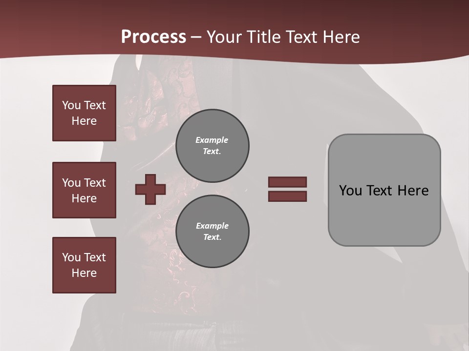 Portrait Caucasian Glamour PowerPoint Template