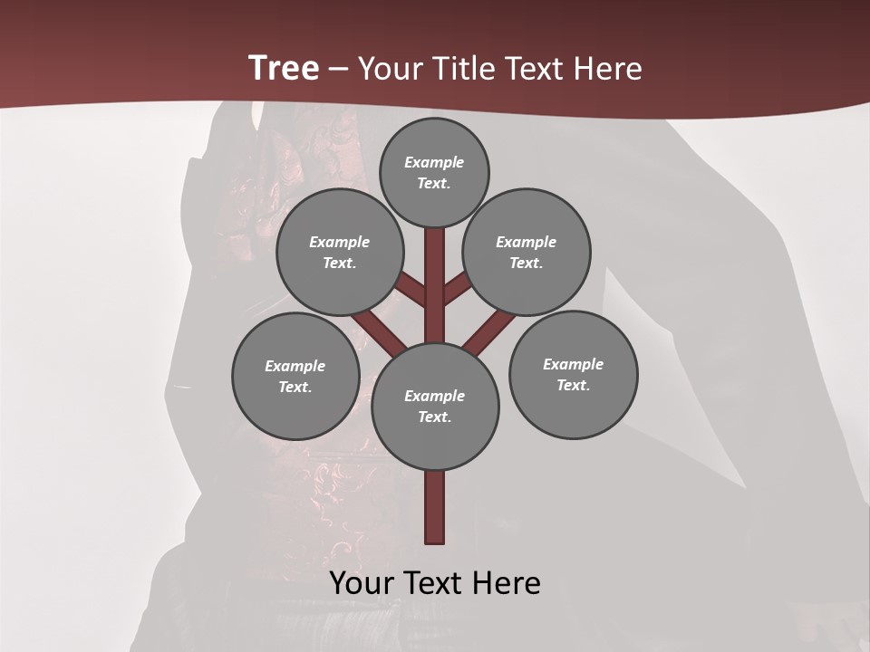 Portrait Caucasian Glamour PowerPoint Template