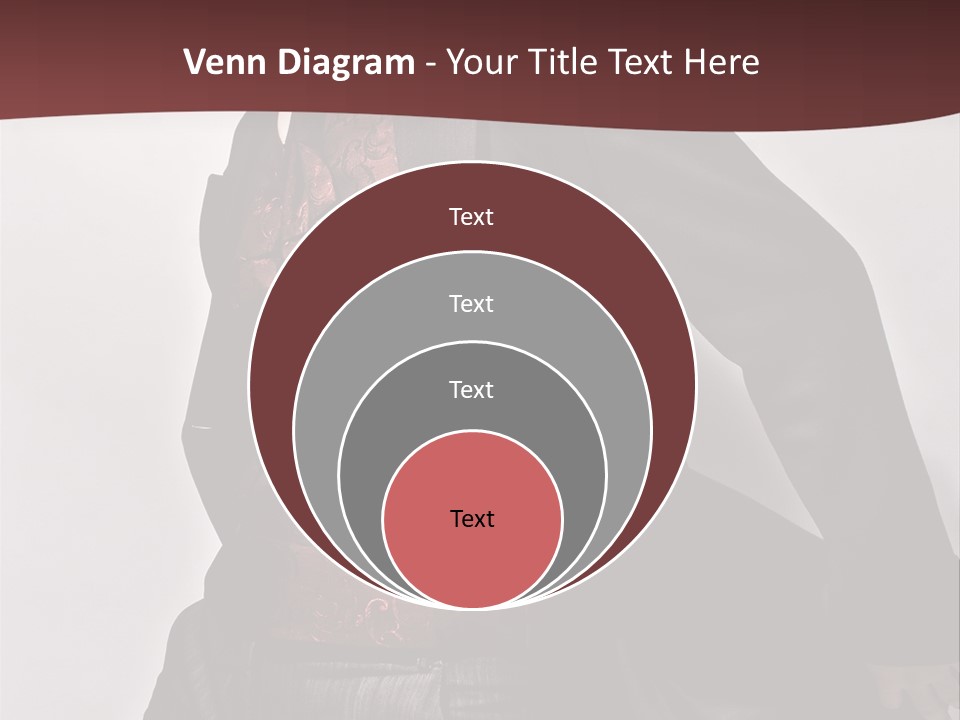 Portrait Caucasian Glamour PowerPoint Template