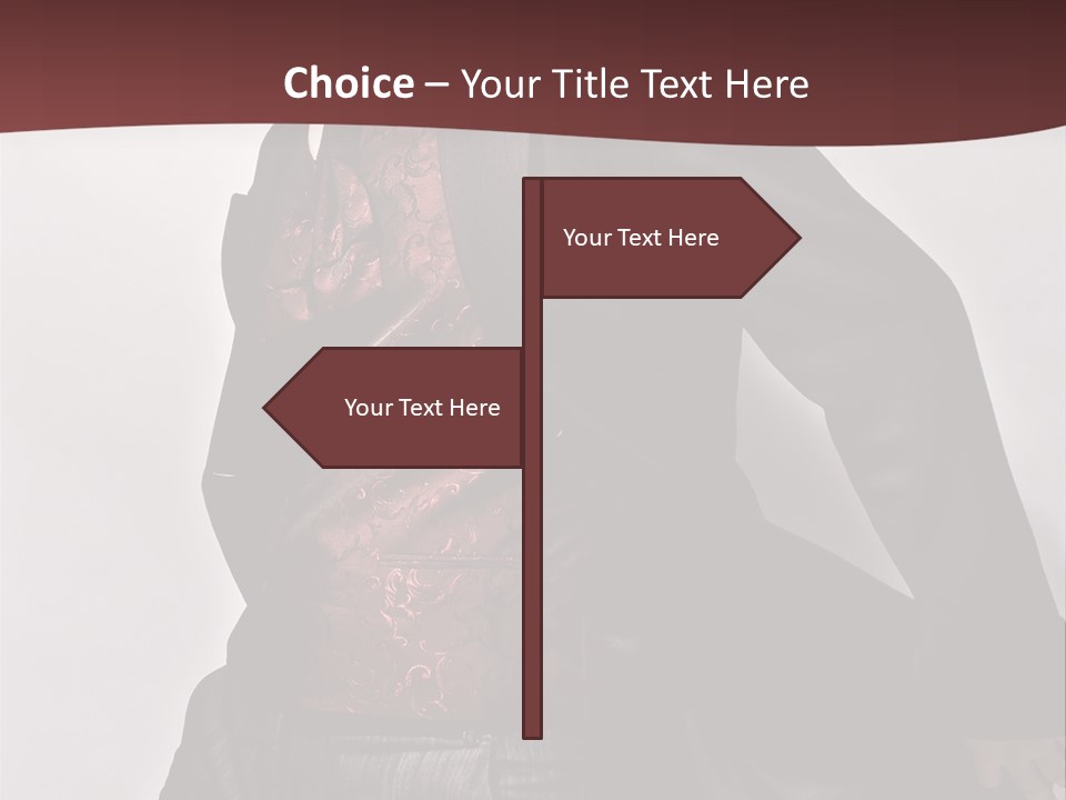 Portrait Caucasian Glamour PowerPoint Template