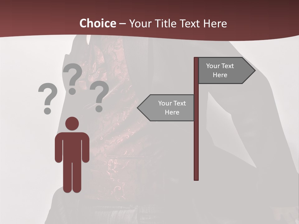 Portrait Caucasian Glamour PowerPoint Template