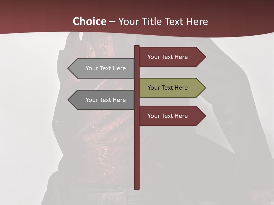 Portrait Caucasian Glamour PowerPoint Template