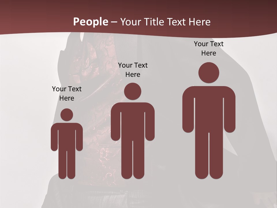 Portrait Caucasian Glamour PowerPoint Template