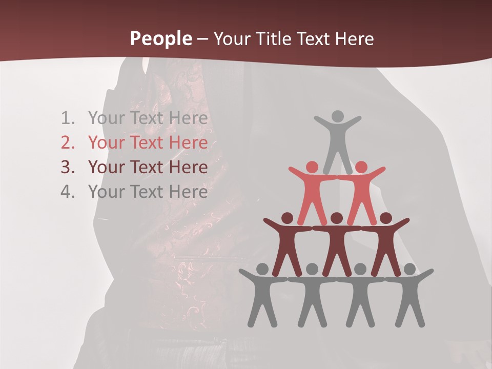 Portrait Caucasian Glamour PowerPoint Template