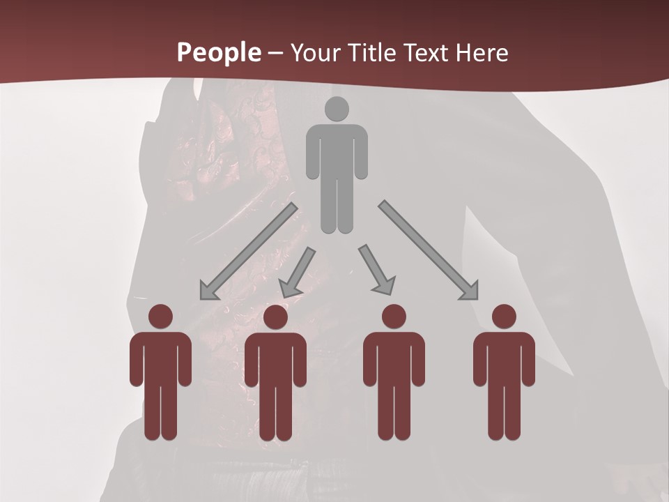 Portrait Caucasian Glamour PowerPoint Template