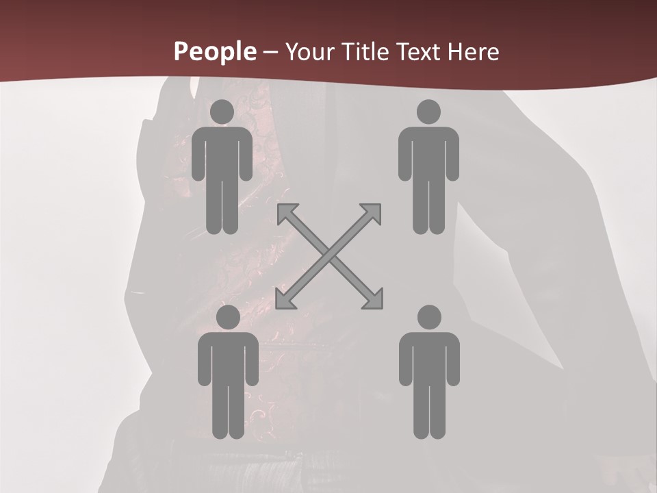 Portrait Caucasian Glamour PowerPoint Template