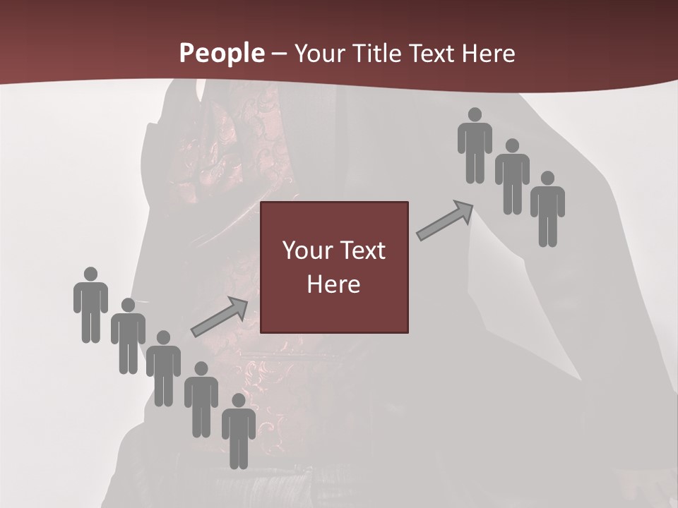 Portrait Caucasian Glamour PowerPoint Template