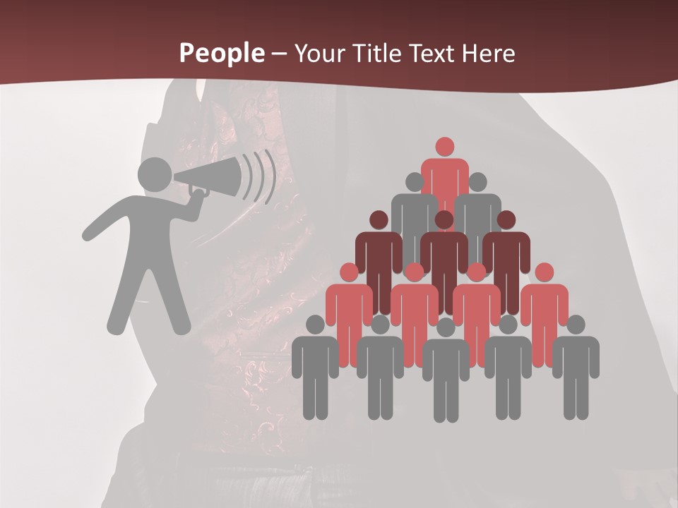 Portrait Caucasian Glamour PowerPoint Template