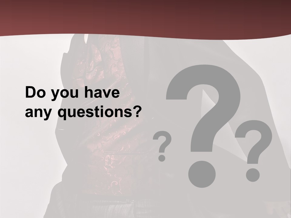 Portrait Caucasian Glamour PowerPoint Template