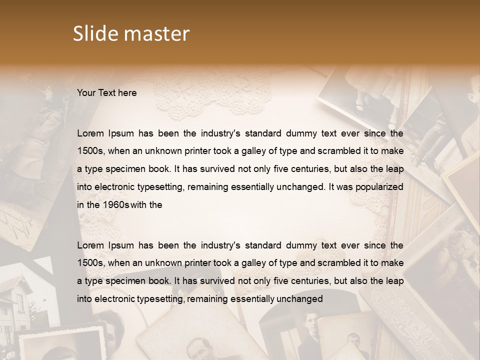 Retro Beige Mother PowerPoint Template