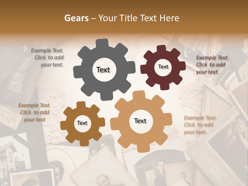 Retro Beige Mother PowerPoint Template