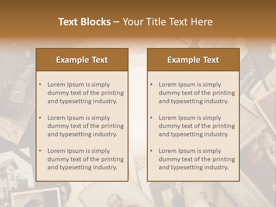 Retro Beige Mother PowerPoint Template