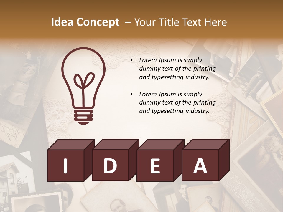 Retro Beige Mother PowerPoint Template