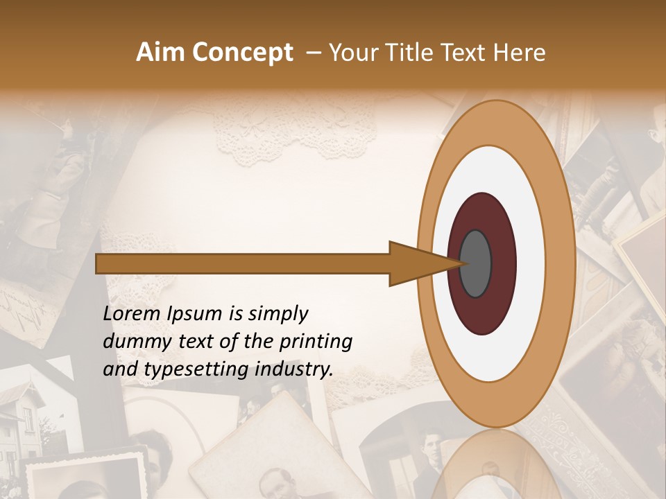Retro Beige Mother PowerPoint Template