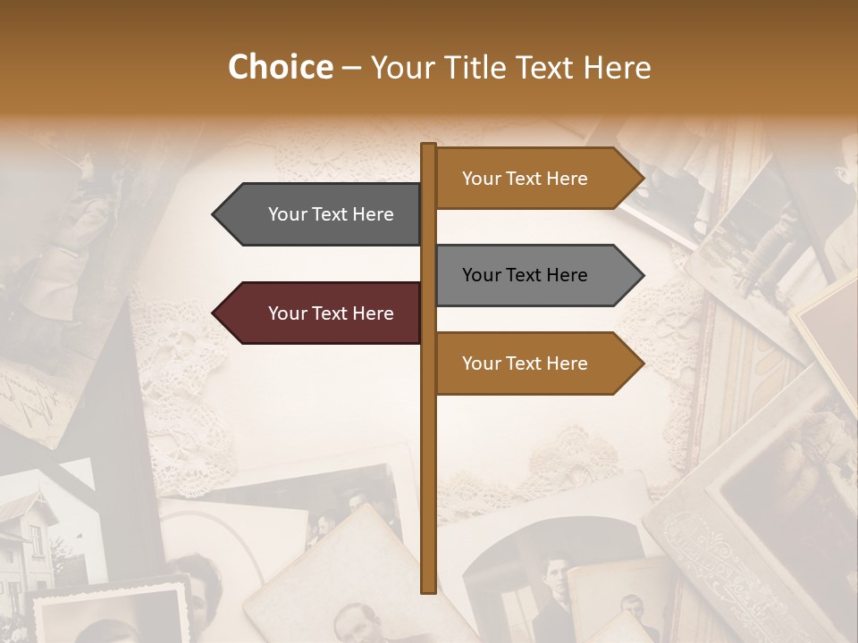Retro Beige Mother PowerPoint Template
