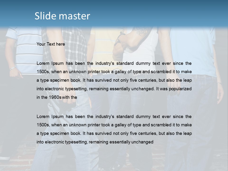 Attitude Faces Joyful PowerPoint Template