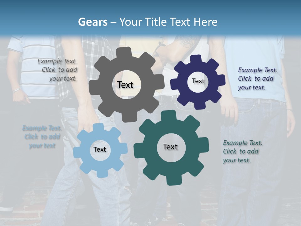 Attitude Faces Joyful PowerPoint Template