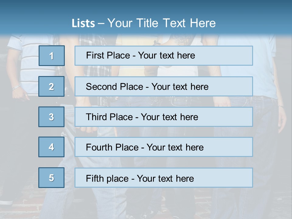 Attitude Faces Joyful PowerPoint Template