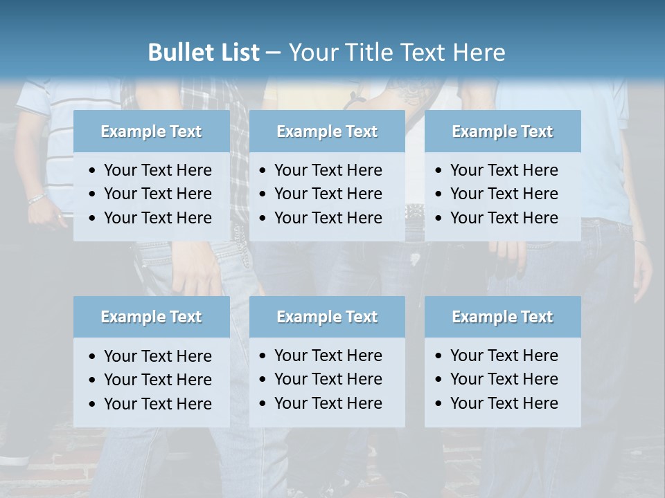 Attitude Faces Joyful PowerPoint Template