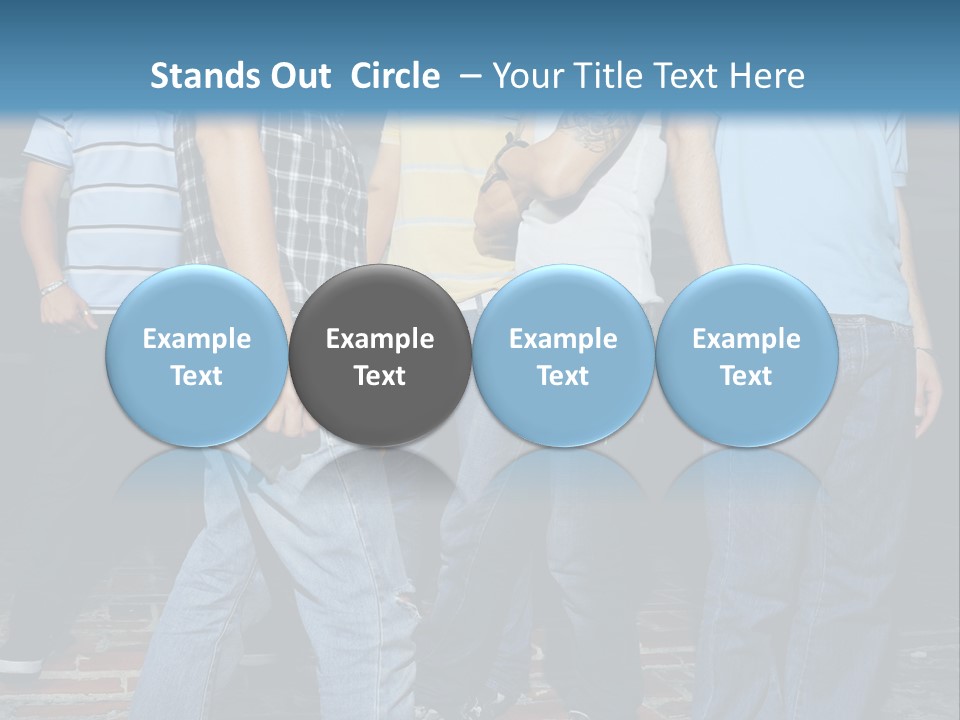 Attitude Faces Joyful PowerPoint Template