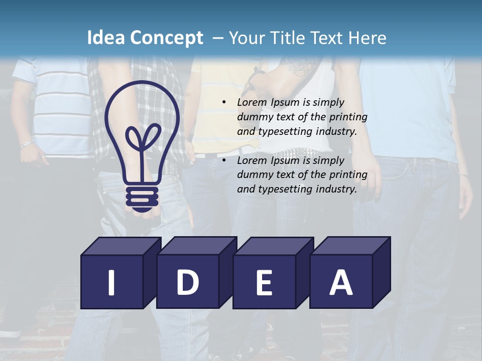 Attitude Faces Joyful PowerPoint Template