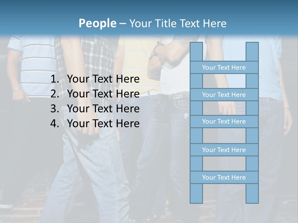 Attitude Faces Joyful PowerPoint Template