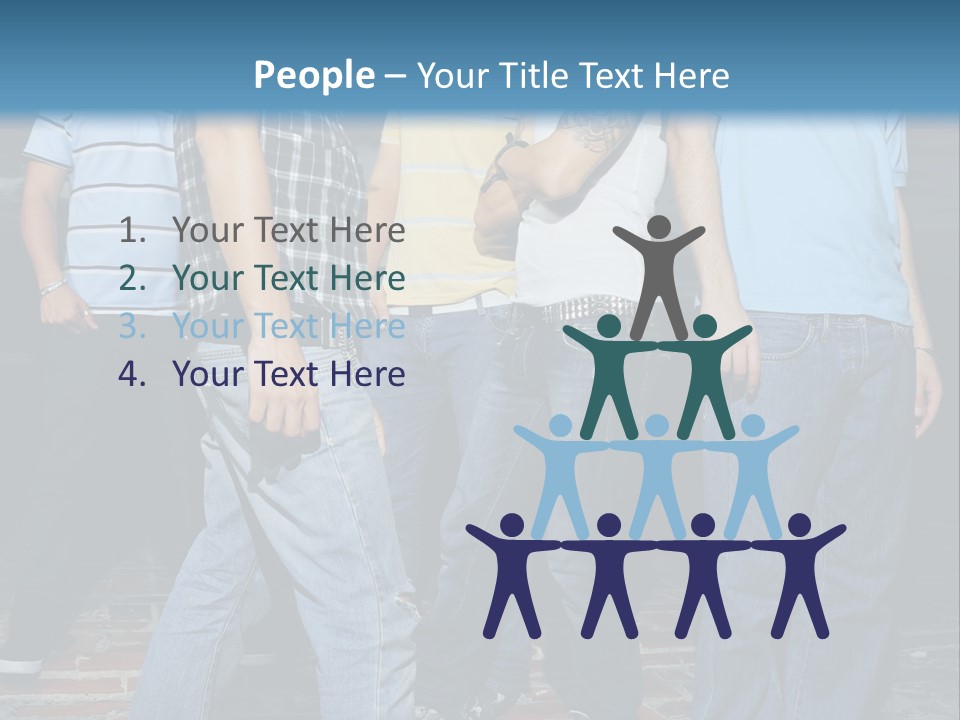 Attitude Faces Joyful PowerPoint Template