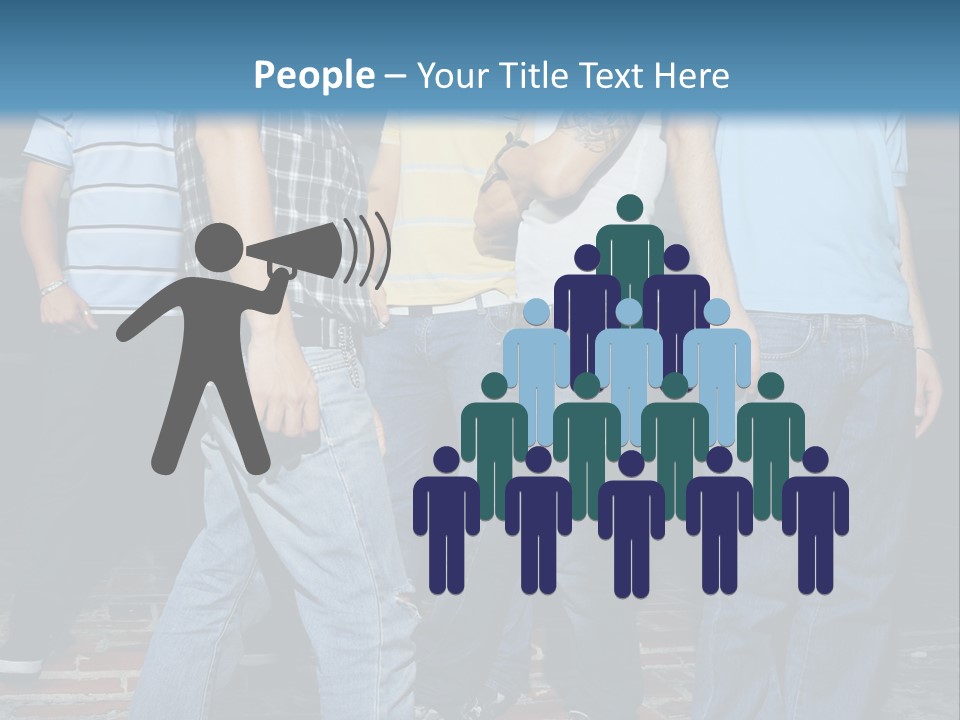 Attitude Faces Joyful PowerPoint Template