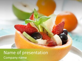 Spoon Kitchen Light PowerPoint Template