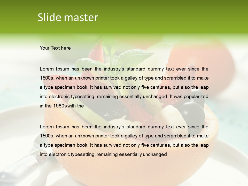 Spoon Kitchen Light PowerPoint Template