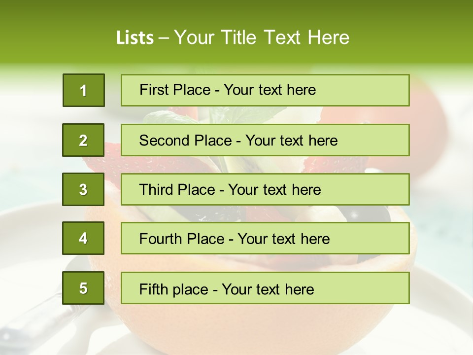 Spoon Kitchen Light PowerPoint Template