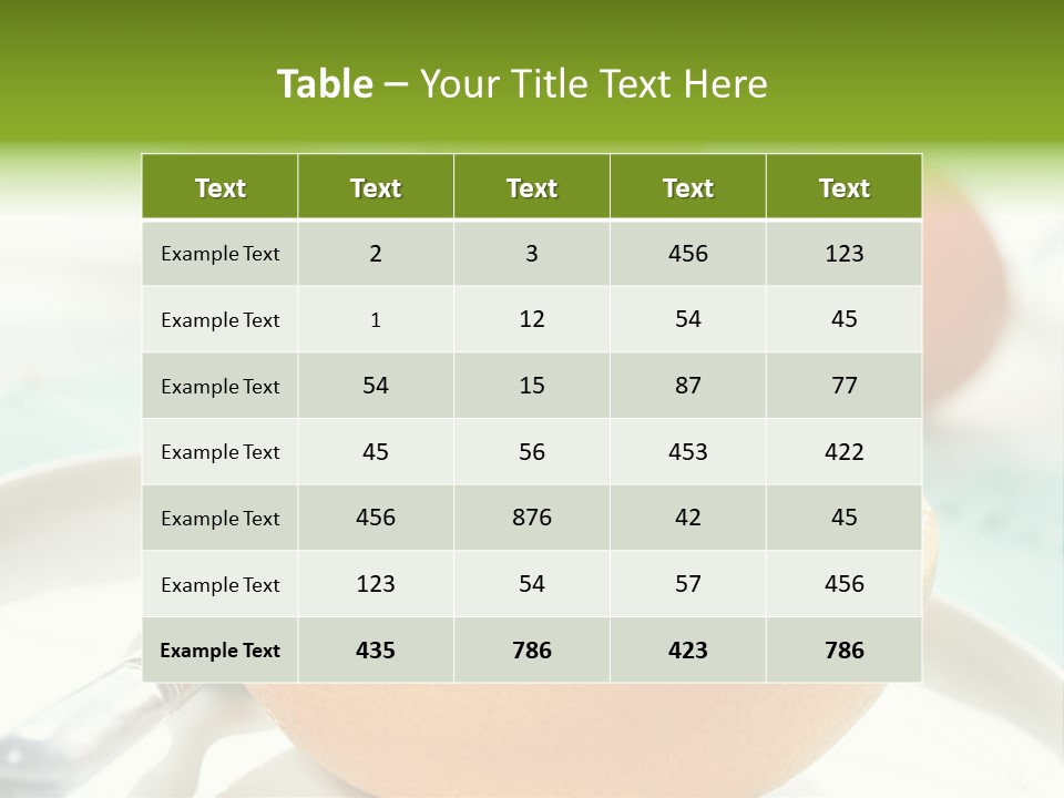 Spoon Kitchen Light PowerPoint Template